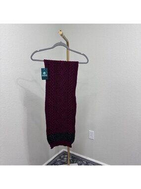 Shannon Irish Design Store Cable Knit Winter Scarf 100% Merino Wool Womens NEW